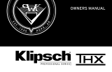 Klipsch PRO-502-L-THX Owner's manual