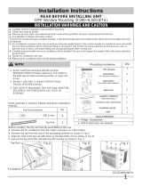 Frigidaire  FFRE0533S1  Installation guide