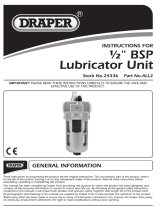 Draper 1/2" BSP Lubricator Unit Operating instructions