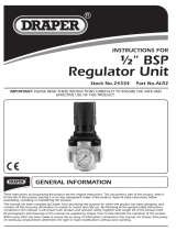 Draper 1/2" BSP Regulator Unit Operating instructions