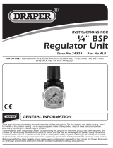 Draper 1/4" BSP Regulator Unit Operating instructions