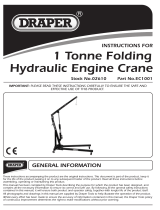 Draper 1 Tonne Folding Engine Crane Operating instructions