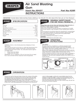Draper Air Sand Blasting Gun Kit Operating instructions