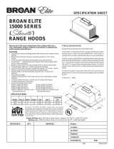 Broan 153023 Specification