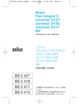 Braun 5427, 5418, 5417, Flex Integral 3 User manual