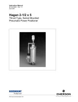 Rosemount HAGAN 2½ x 5 Thrust Type, Swivel Mounted Pneumatic Power Positioner-Rev 1.1 Owner's manual