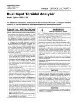 Rosemount 1055-T Toroidal Conductivity Analyzer Abridged Owner's manual