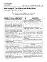 Rosemount 1055-T-pH pH / Toroidal Conductivity Analyzer Abridged Owner's manual
