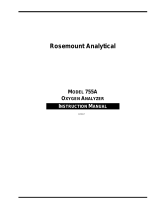 Rosemount 755A O2 Analyzer-Rev T Owner's manual