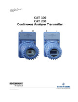 Rosemount CAT 100 User manual