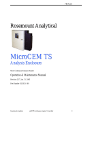 Rosemount MicroCEM TS Analysis Enclosure-Rev 2.37 Owner's manual