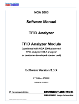 Rosemount NGA 2000 TFID Hydrocarbon Analyzer Module SW 3.3 Software-2nd Ed. Owner's manual