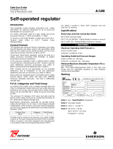 Tartarini A100 Pressure Regulators User guide