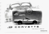 Corvette 1993 Owner's manual