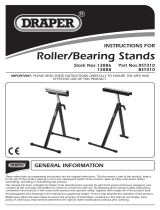 Draper Roller Stand Operating instructions