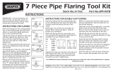 Draper Brake Pipe Flaring Kit Operating instructions