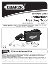Draper Induction Heating Tool Kit, 1.75kW Operating instructions
