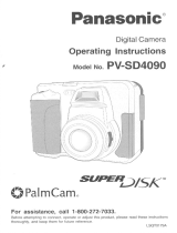Panasonic PalmCam PV-SD4090 User manual
