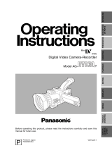 Panasonic AG-DVC 30p Owner's manual