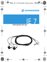 Sennheiser IE 7 User manual