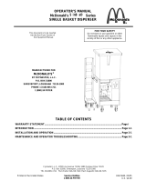 Frymaster Sin Bad Operating instructions