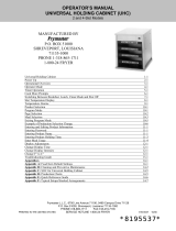 Frymaster UHC Operating instructions