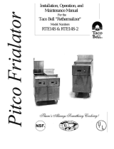 Pitco Frialator RTE14S User manual