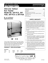 Prince Castle 197-FCE Operating instructions