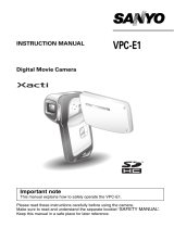 Sanyo VPC-E1 Owner's manual