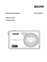 Sanyo VPC-E1075 Owner's manual