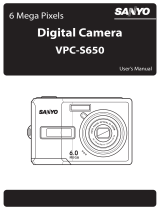 Sanyo VPC S6 - Xacti Digital Camera User manual