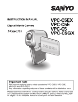 Sanyo Xacti VPC-C5GX Owner's manual