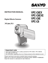 Sanyo Xacti VPC-C6EX User manual