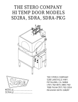 Stero Dishwashers SDRA User manual