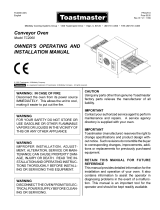Toastmaster CONVEYOR TC2000 User manual