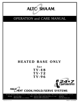 Alto Shaam TY-72 Operating instructions