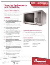 Amana RCS511A Datasheet