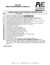 Automated Equipment LLC AFD-200 User manual