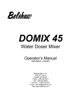 Belshaw Brothers DOMIX45 Operating instructions