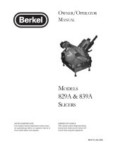 Berkel 829 A Operating instructions