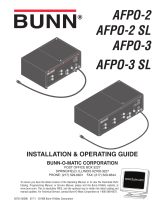 Bunn-O-Matic AFPO-2SL Operating instructions