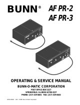 Bunn-O-Matic AFPR-2 User manual