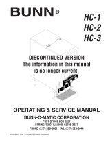 Bunn-O-Matic HC-1 User manual