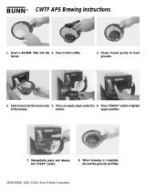 Bunn-O-Matic CWTF-APS Operating instructions