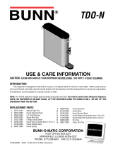 Bunn-O-Matic TDO-N-4.0 User manual