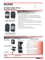 Bunn-O-Matic TF SERVER Datasheet