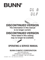 Bunn SL User manual