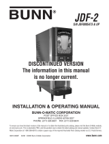 Bunn-O-Matic JDF-2 Operating instructions
