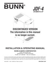 Bunn-O-Matic JDF-4 Operating instructions