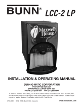 Bunn-O-Matic LCC-2 LP Operating instructions